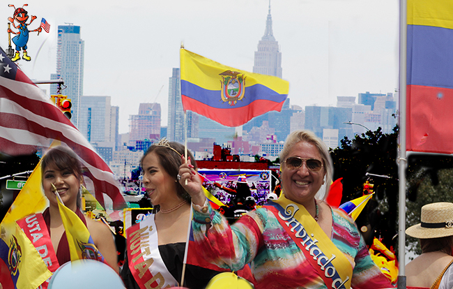 Ma. Gabriella Altamirano, invitada de Honor en la carroza de empresarias latinas de éxito en Desfile Ecuatoriano New York