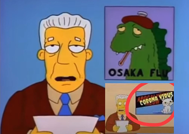 El escritor del capítulo de los «Simpsons» está harto de las teorías «nefastas» de conspiración sobre coronavirus