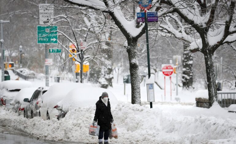 La primera nevada importante del año llegará la tarde de este lunes a Nueva York y Nueva Jersey