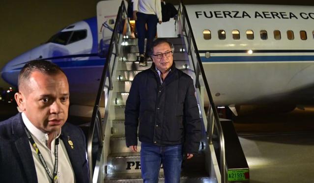 Presidente colombiano Petro comienza en Nueva York visita a EEUU