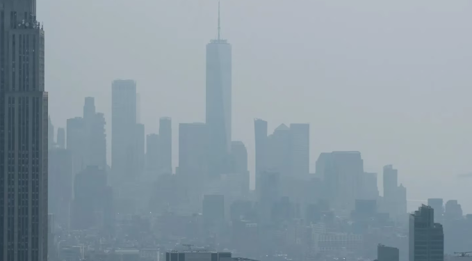 Calidad del aire de Nueva York empeorará debido al humo de incendios forestales de Canadá