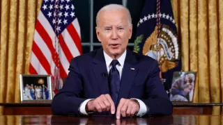 Biden en su mensaje desde la Oficina Oval: “es vital que Israel y Ucrania tengan éxito”