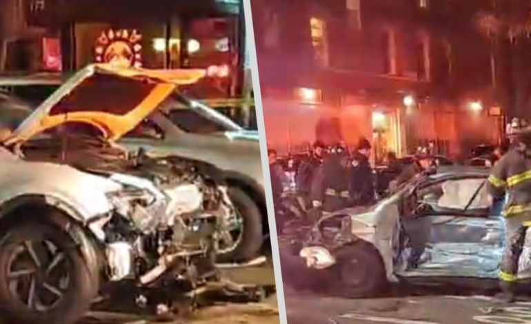 Choque de dos autos en Brooklyn deja una persona sin vida y otros tres heridos