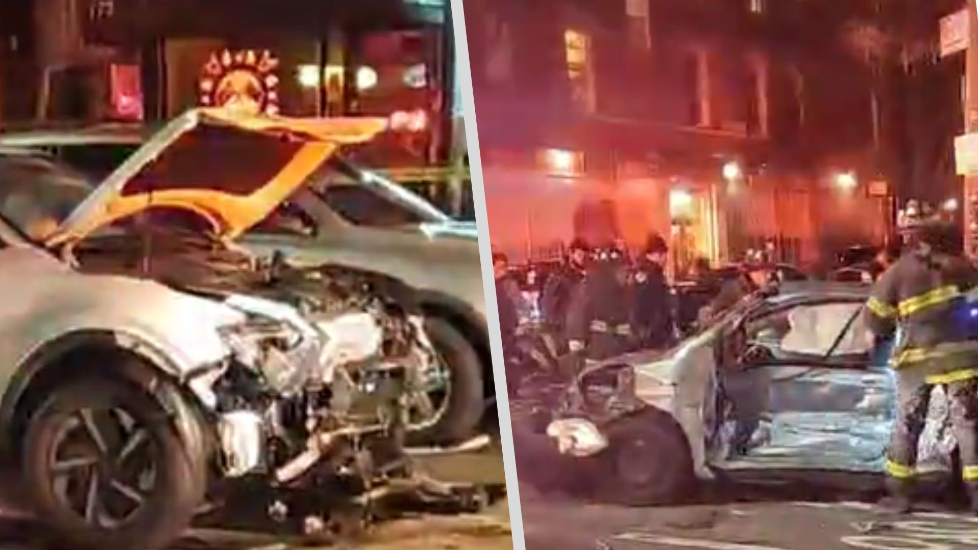Choque de dos autos en Brooklyn deja una persona sin vida y otros tres heridos