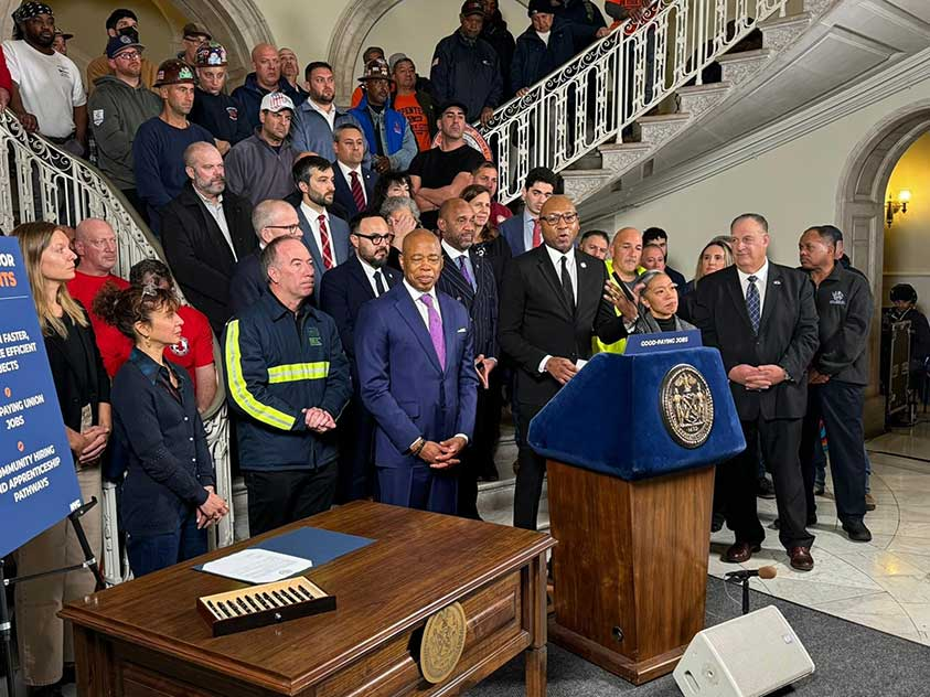 El alcalde Adams anuncia acuerdos laborales históricos que abarcan más de mil millones de dólares en proyectos de construcción para ofrecer infraestructura crítica, transformar Willets Point y crear empleos locales y oportunidades de aprendizaje