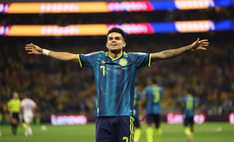 Luis Díaz se viste de héroe en la presentación de Colombia en el Mundial